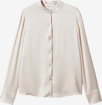 MANGO Blouse 'Lagoon' in Beige: voorkant