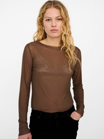 Ivy Copenhagen Shirt ' IVY-Toulle ' in Brown: front