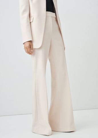 MANGO Flared Hose 'Tropi' in Beige: Vorderseite