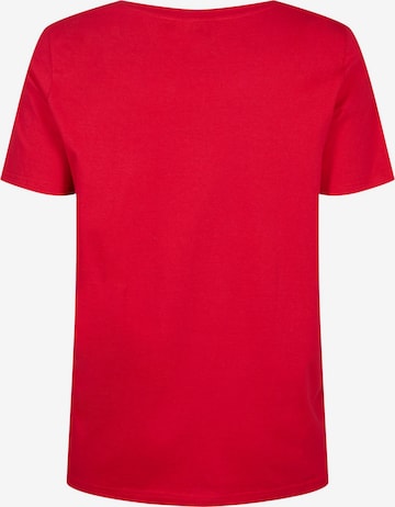 Zizzi Shirt 'VCASY' in Rot