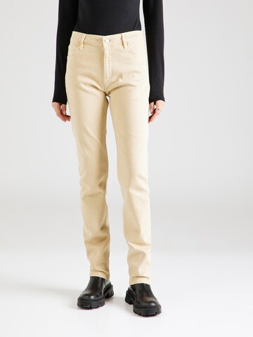 ESPRIT Slimfit Jeans i beige: forside