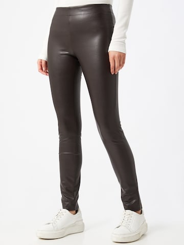 ESPRIT - Skinny Leggings em castanho: frente