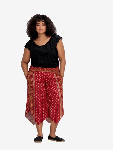 sheego by Joe Browns Wide Leg Hose in Rot