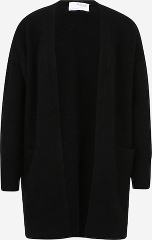 Selected Femme Petite Knit Cardigan 'LULU' in Black: front