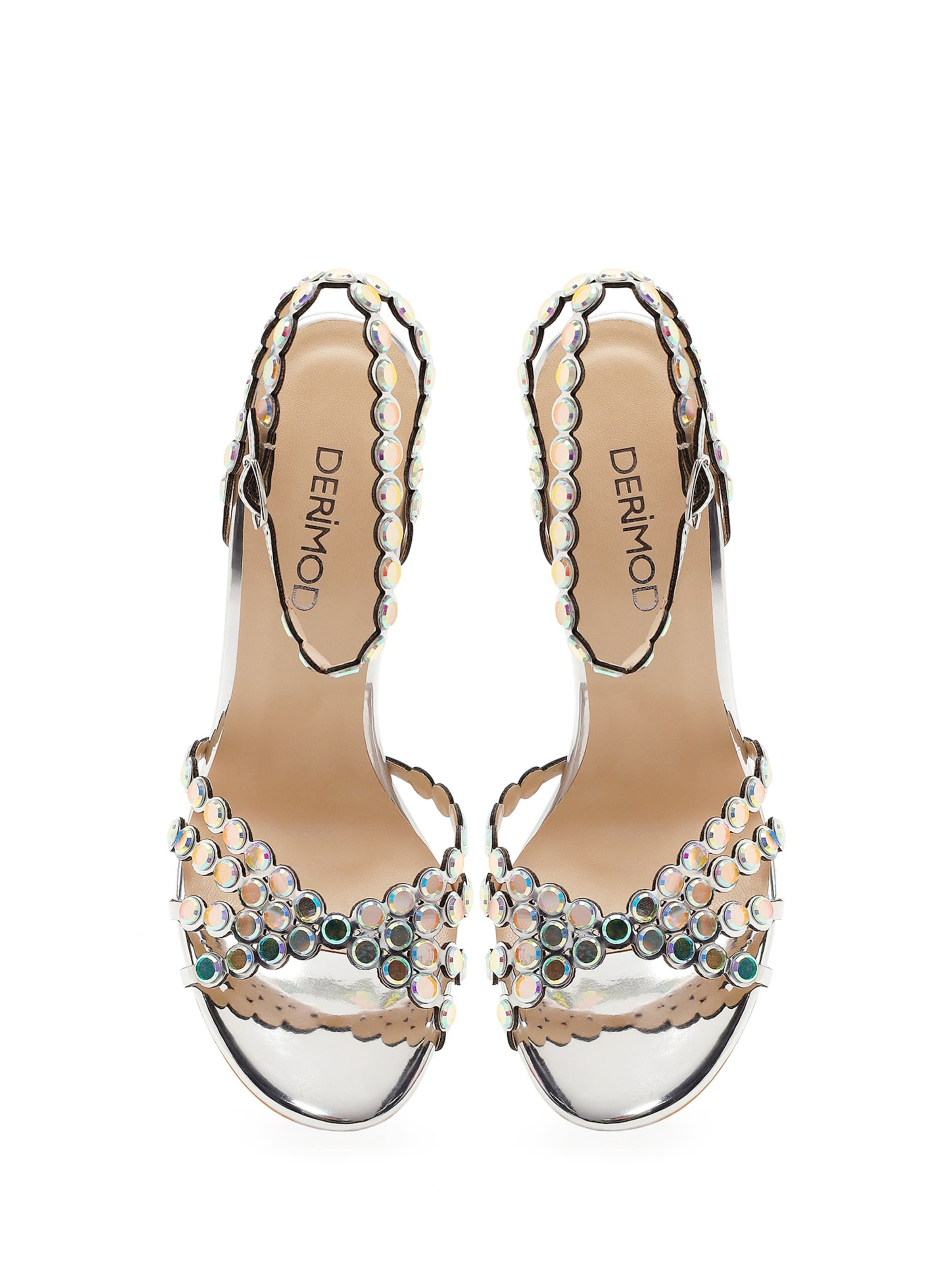 Sandalo con cinturino di Derimod in argento