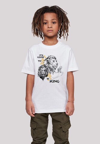 F4NT4STIC Shirt 'König der Löwen Movie It's Good To Be King' in White: front