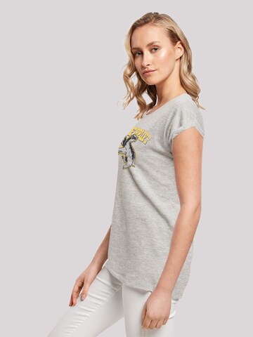 F4NT4STIC T-Shirt 'Harry Potter Hufflepuff Sport Emblem' in Grau