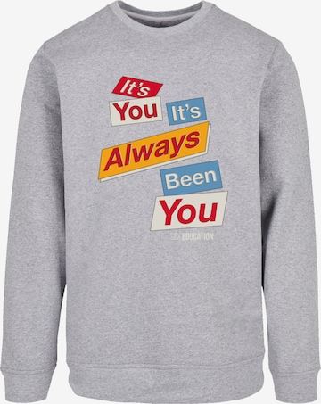 F4NT4STIC Sweatshirt 'Sex Education It Always Been You Netflix TV Series' in Grey: front