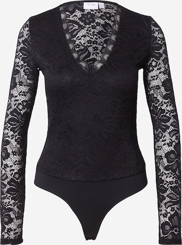 VILA Rövid body 'VIStrela' - fekete: elől