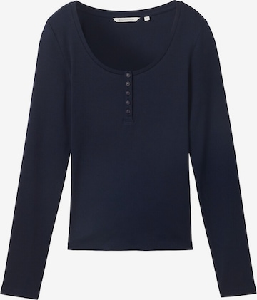 T-shirt TOM TAILOR DENIM en bleu : devant