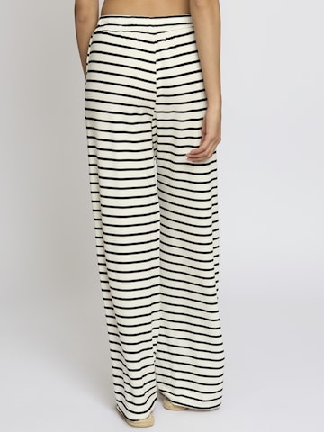 Wide Leg Pantalon 'Sveaa' Lilavie en blanc