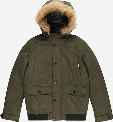 Jack & Jones Junior Winter Jacket 'WINNER' in Green: front