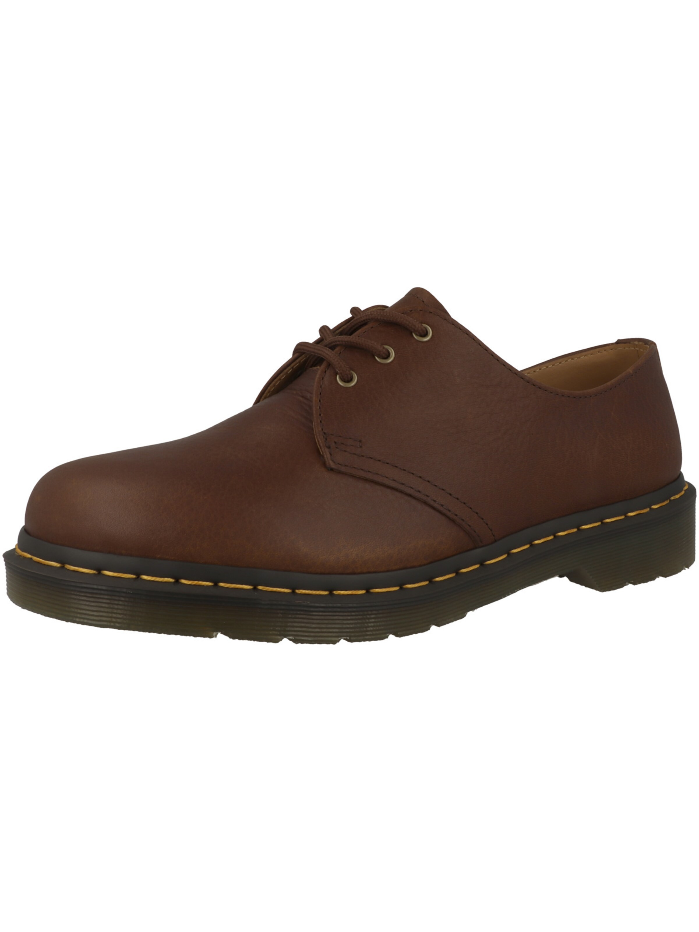 Dr. Martens - Sapato com atacadores '1461' em castanho: frente