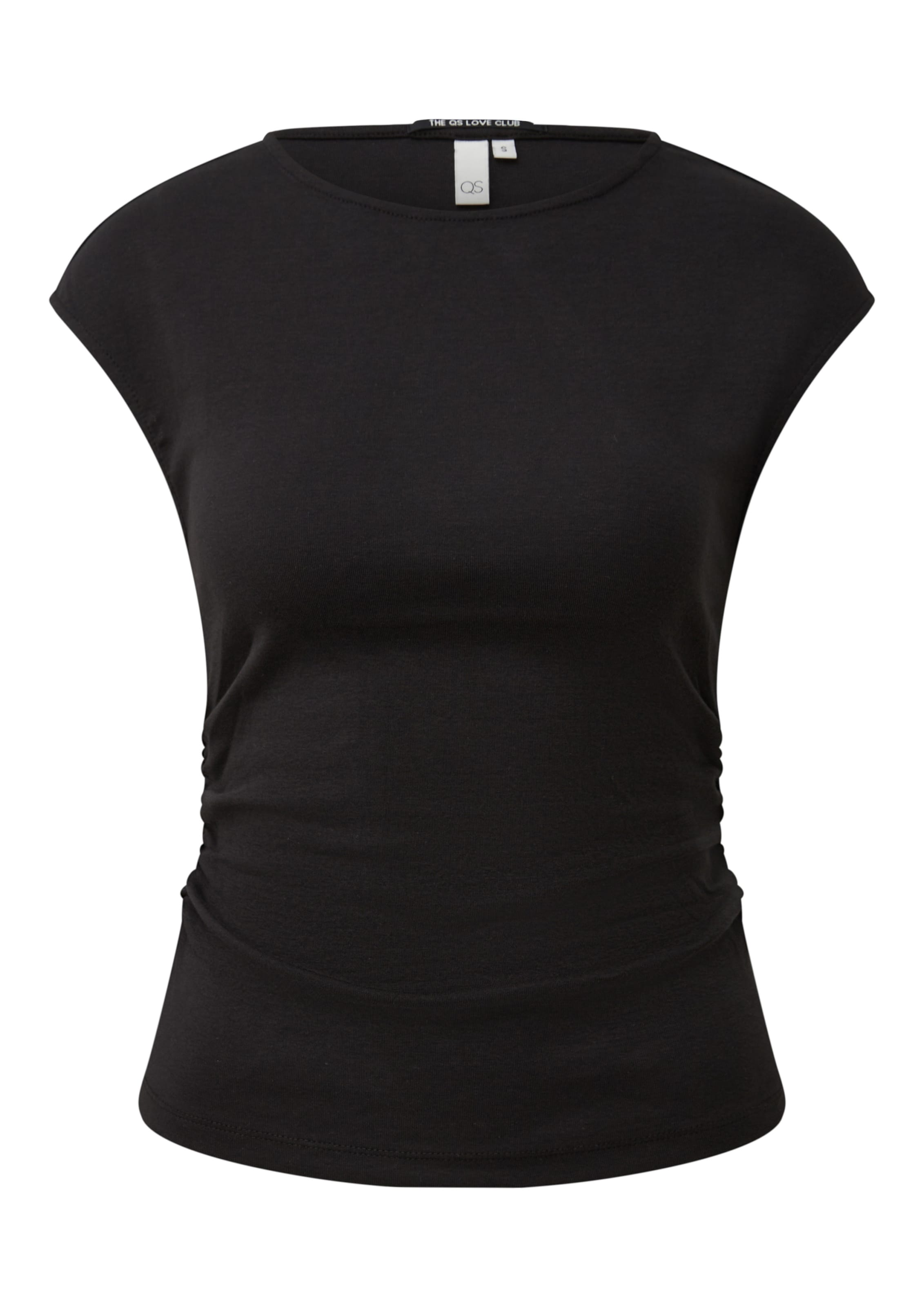 QS T-Shirt in Schwarz: Vorderseite