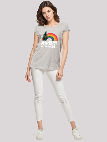 T-shirt 'Internationaler Frauentag Feminismus und Umwelt' F4NT4STIC en gris