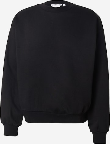 Felpa di WEEKDAY in nero: frontale