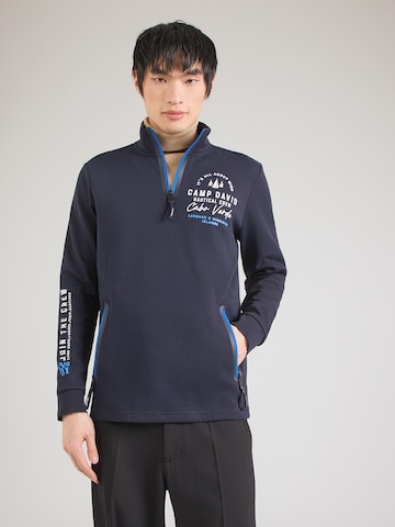CAMP DAVID Sweatshirt in Blue: front