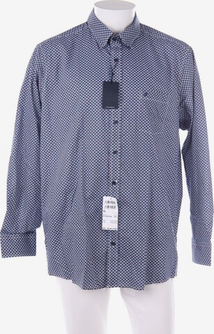 CASAMODA Button Up Shirt in XL in Blue: front