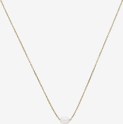 Lucardi Kette in gold / perlweiß, Produktansicht