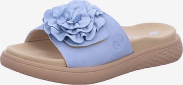 Zoccoletto di Rieker in blu: frontale