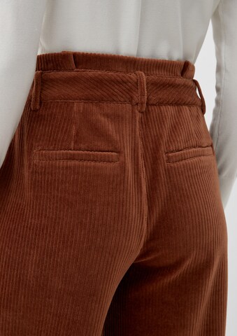 Wide Leg Pantalon s.Oliver en marron
