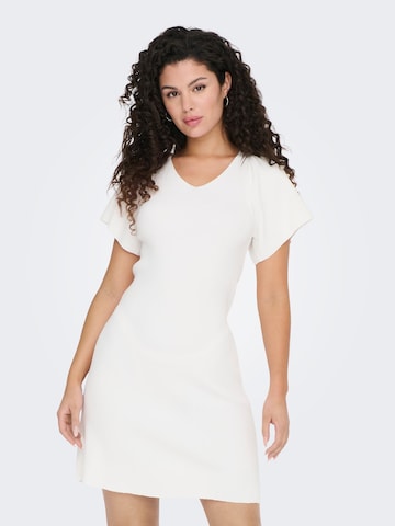 ONLY Knitted dress 'LEELO' in White: front