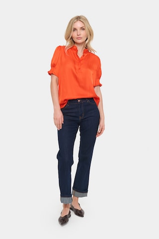 SAINT TROPEZ Bluse 'VeeniSZ' in Orange