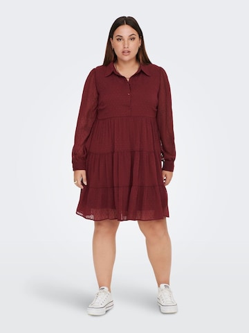 ONLY Carmakoma Shirt Dress in Red: front