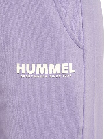 Hummel Tapered Sportbroek 'Legacy' in Lila