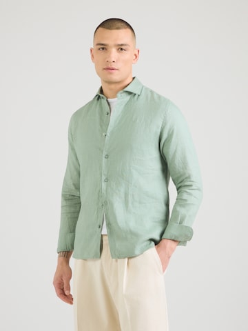 Dstrezzed Regular Fit Paita 'Jagger' värissä vihreä: etupuoli