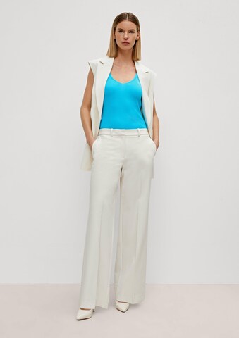 COMMA Wide leg Pantalon in Beige