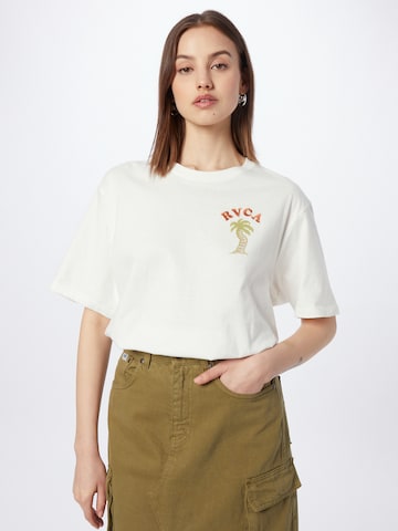 T-shirt 'PALM' RVCA en blanc : devant