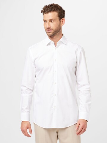 HUGO - Ajuste regular Camisa de negocios 'Koey' en blanco: frente