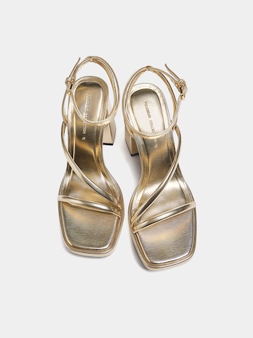 Pull&Bear Sandal in Gold