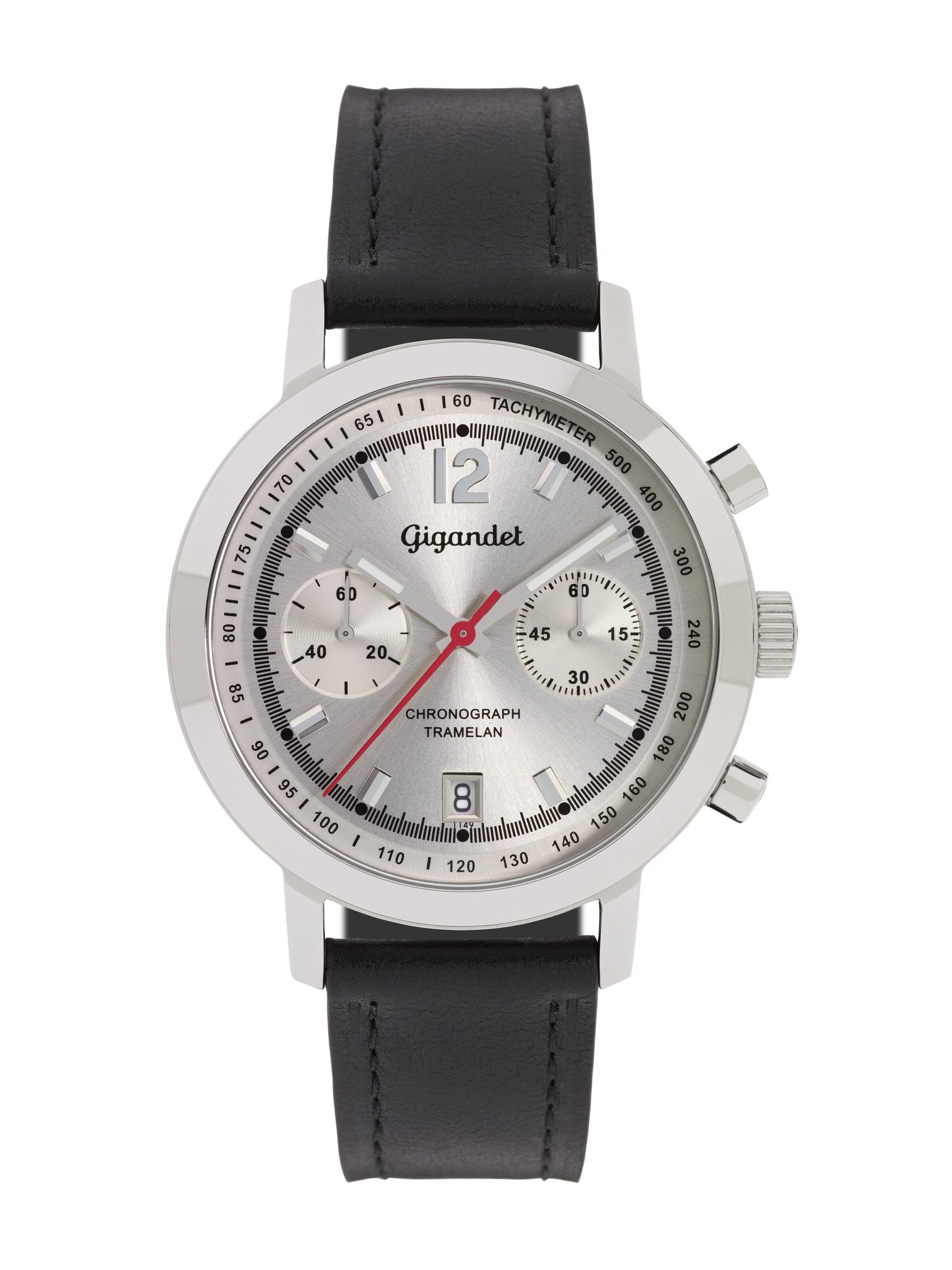 Montre à affichage analogique 'TRAMELAN' Gigandet en argent : devant