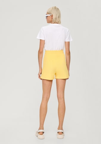 Regular Pantalon QS en jaune