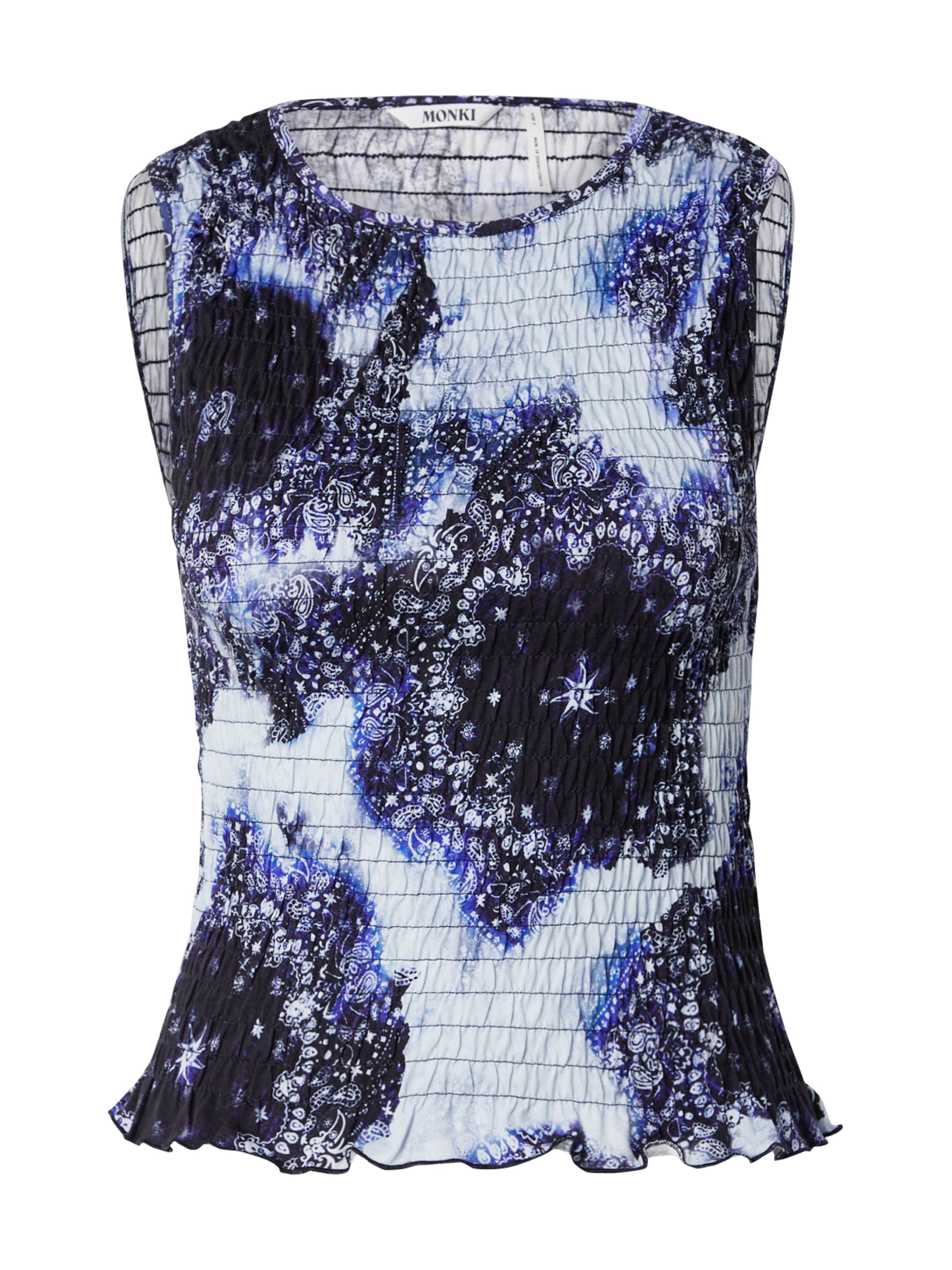 Monki Top in Blue: front