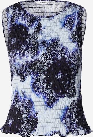 mėlyna Monki Palaidinė be rankovių: priekis