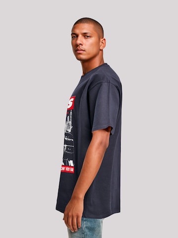 F4NT4STIC Shirt 'Guns N' Roses Lies City Rock Music' in Blue