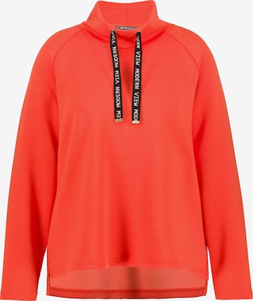 Ulla Popken Sweatshirt in Orange: front