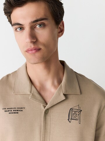 Next Rovný strih Košeľa - Hnedá