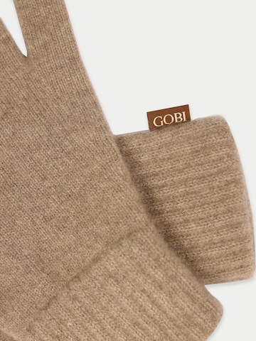 GOBI Cashmere Fingervantar 'Essential Knit Cashmere Gloves' i grå
