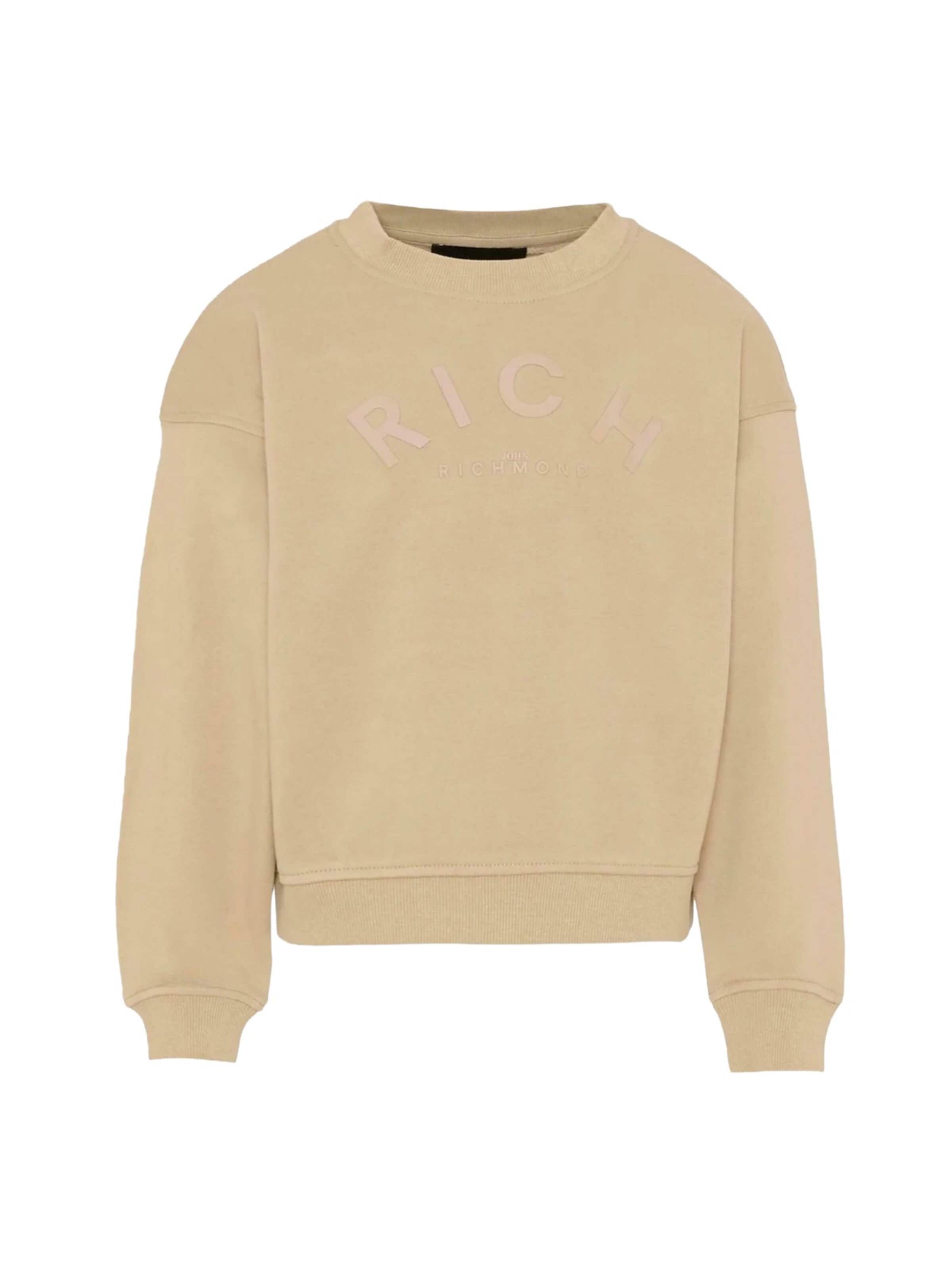 John Richmond - Sudadera en beige: frente