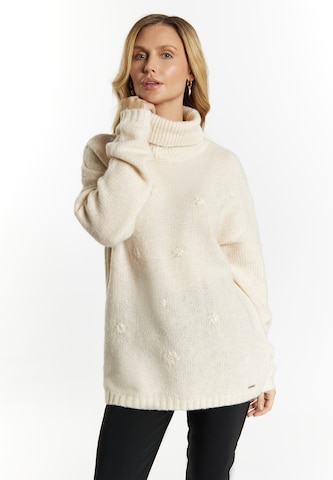 Pull-over Usha en beige : devant