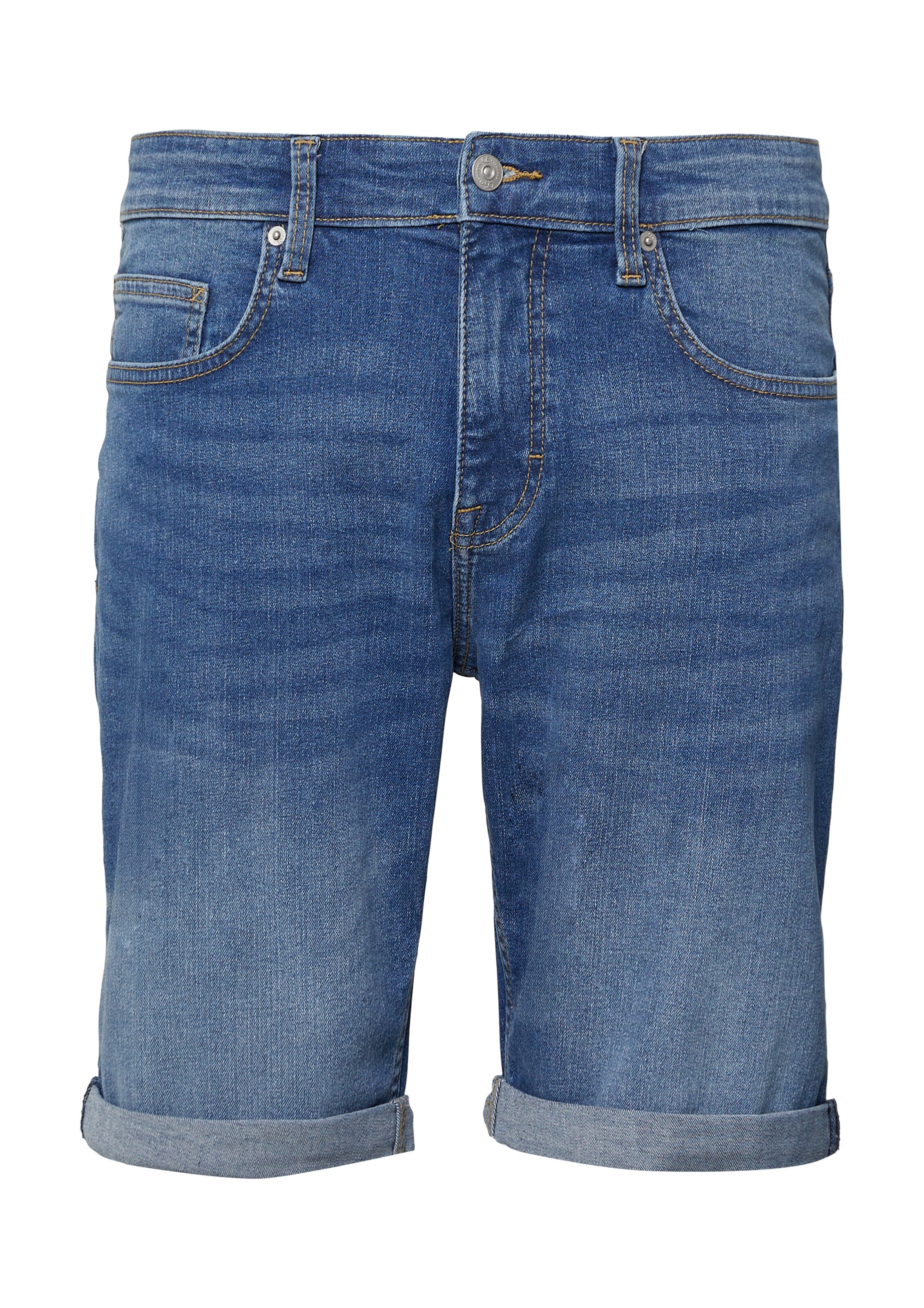 QS Shorts 'John' in Blau: Vorderseite