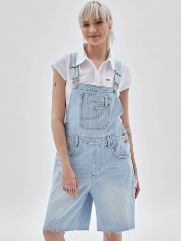 GUESS Loose fit Jean Overalls in Blue: front