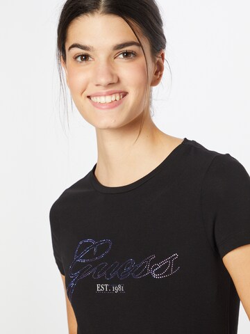 GUESS T-Shirt 'Selina' in Schwarz