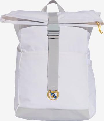 ADIDAS PERFORMANCE - Mochilas desportivas 'Real Madrid' em branco: frente