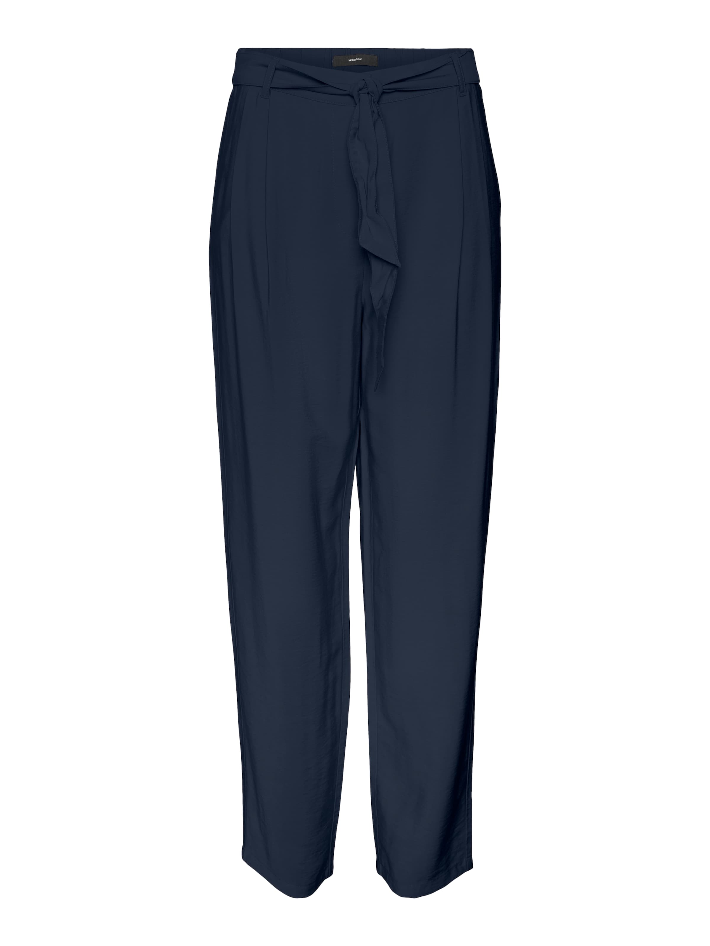 VERO MODA Loosefit Bukser med lægfolder 'ELSA' i blå: forside