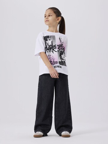 NAME IT Shirt 'Wednesday' in Weiß